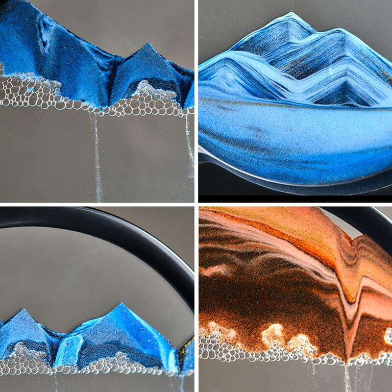 Extremely Beautiful & Relaxing Sandscape Moving Sand Art